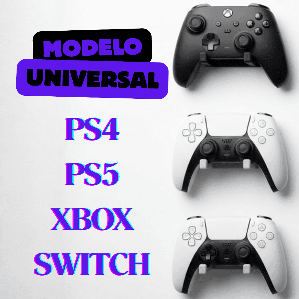 Suporte Universal para Controle de Videogame – PS4, PS5, Xbox, Switch