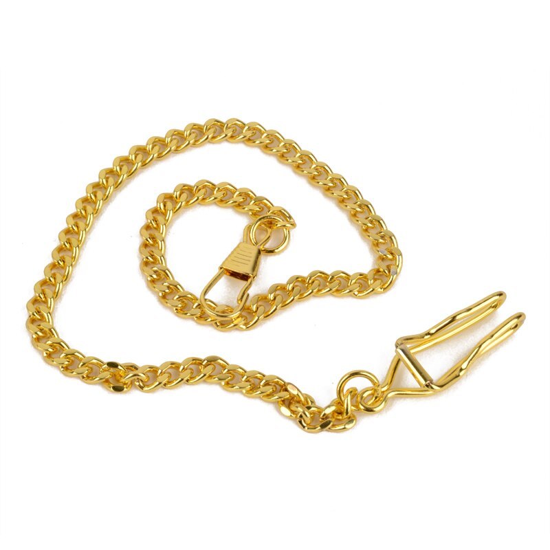 Corrente Cordão Aço Com Clip Para Relógio De Bolso Prendedor Lapela Dourado Vintage Clássico Metal em Oferta na Shopee