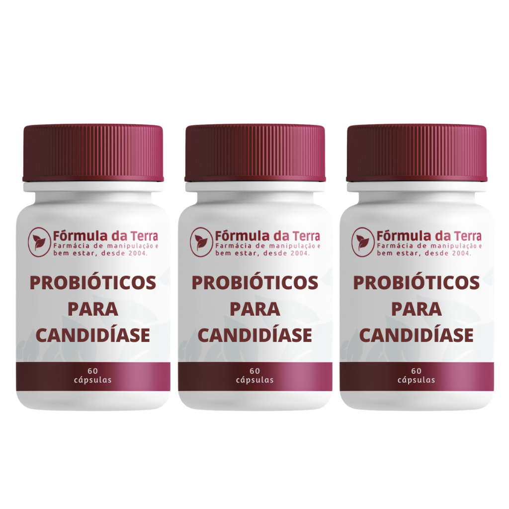 Kit 3 Probióticos para Candidíase Frascos com 60 Cápsulas em Oferta na Shopee