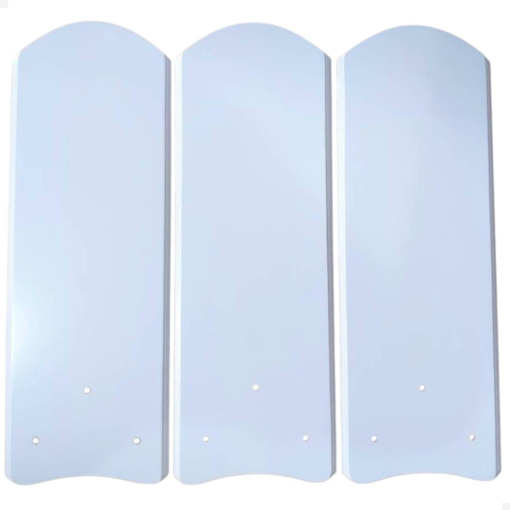 Kit 3 Hélices Pás Ventilador De Teto Original Arge Arlux Branca Argelux Classic Economic Cosmos
