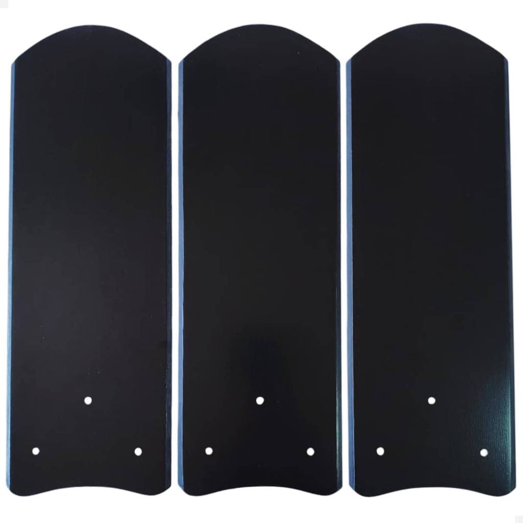 Kit 3 Hélices Pás Ventilador De Teto Original Arge Arlux Preto Argelux Classic Economic Cosmos