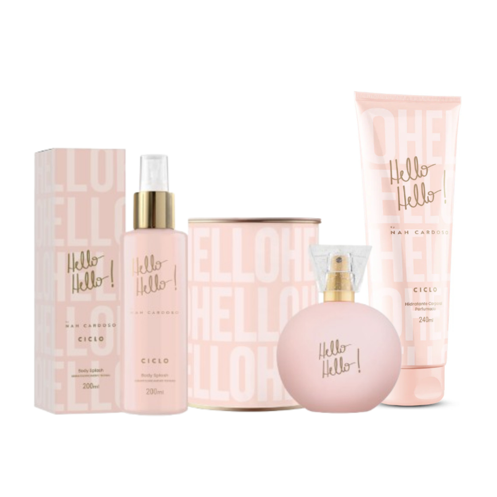 Ciclo Hello Hello Nah Cardoso Kit Deo Colonia e Body Splash e Loção Hidratante - 3 Itens em Oferta na Shopee