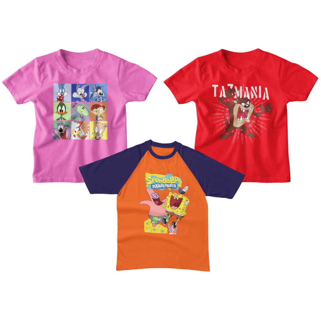 Kit Sortido 03 Camisetas Infantis Manga Curta Tamanhos do 2 ao 14 Malha Algodão e Poliviscose em Oferta na Shopee