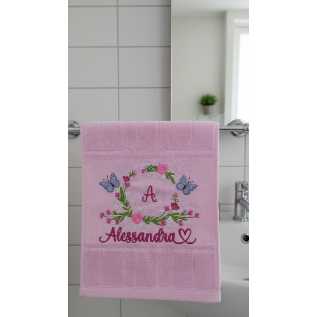 Toalha Dohler de Lavabo Personalizada - Macia e Atoalhada, lavabo 30x45cm, escola, maternidade e chá de bebê em Oferta na Shopee