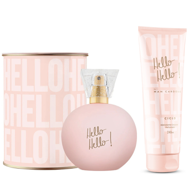 Kit Ciclo Colonia Hello Hello Perfume 100ml + Loção Hidratante 240ml