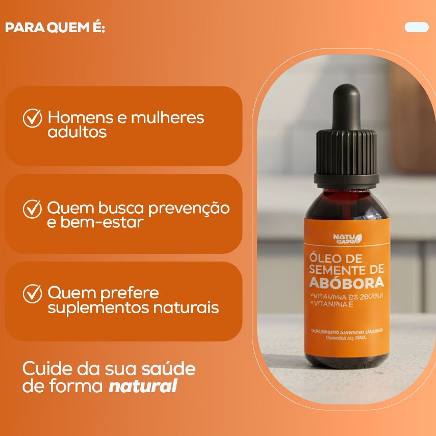Óleo de Semente de Abóbora Líquido 30ml + Vitamina D3 2000UI + Vitamina E Antioxidante em Oferta na Shopee