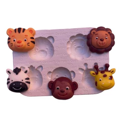 Molde de Silicone para apliques de Artesanato - Safari