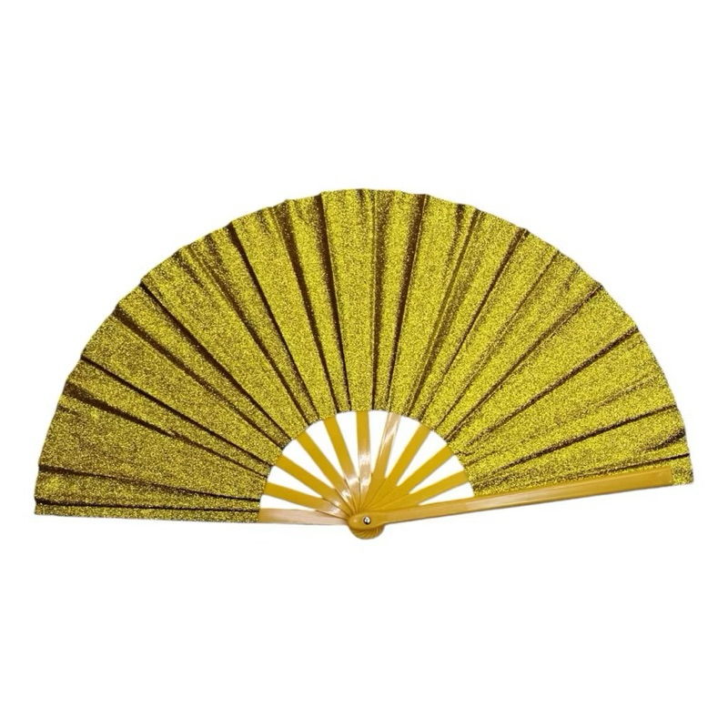 Leque Oriental Brilho Glitter Colorido Para Festa Dança Carnaval Decoração G