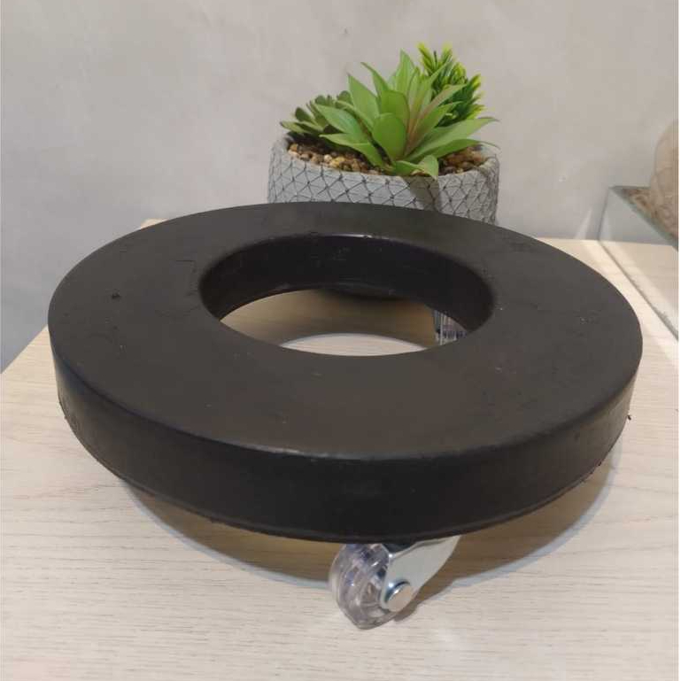 Suporte para vaso de planta flor varanda botijão de Gas com rodizio em silicone  20cm ou 25 cm redondo em Oferta na Shopee