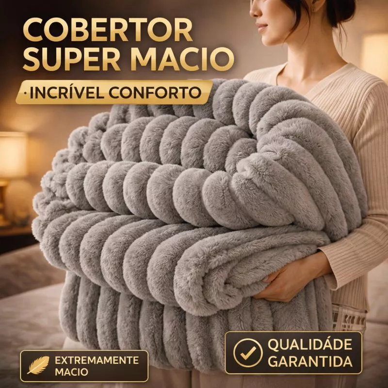 Manta Cobertor Casal Microfibra Antialérgica Quentinha Macia Grosso Confortável 1,80x2,00m COR CINZA