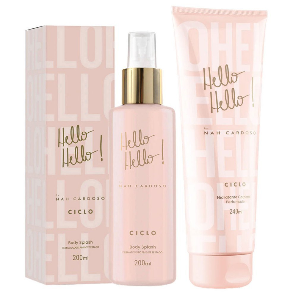 Hello Hello Ciclo by Nah Cardoso – Kit Hidratante 240ml + Body Splash 200ml