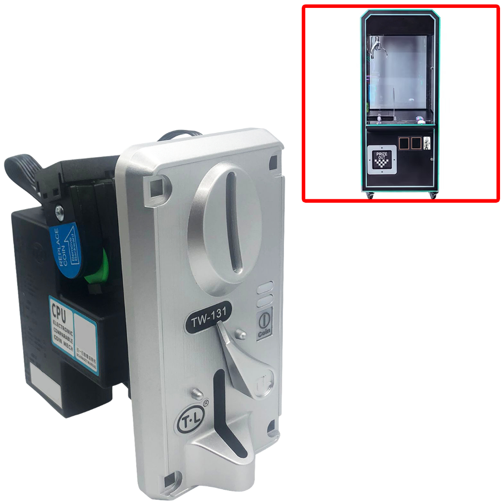 Moedeiro Eletrônico Tw131 Multimoedas P/ Máquinas Eletrônica