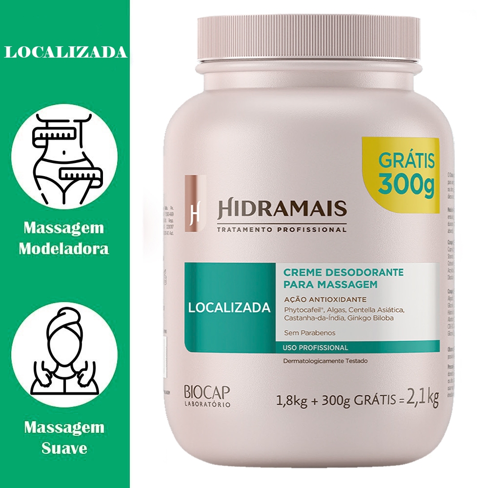 Creme desodorante Hidramais para Massagem Localizada 2.1kg