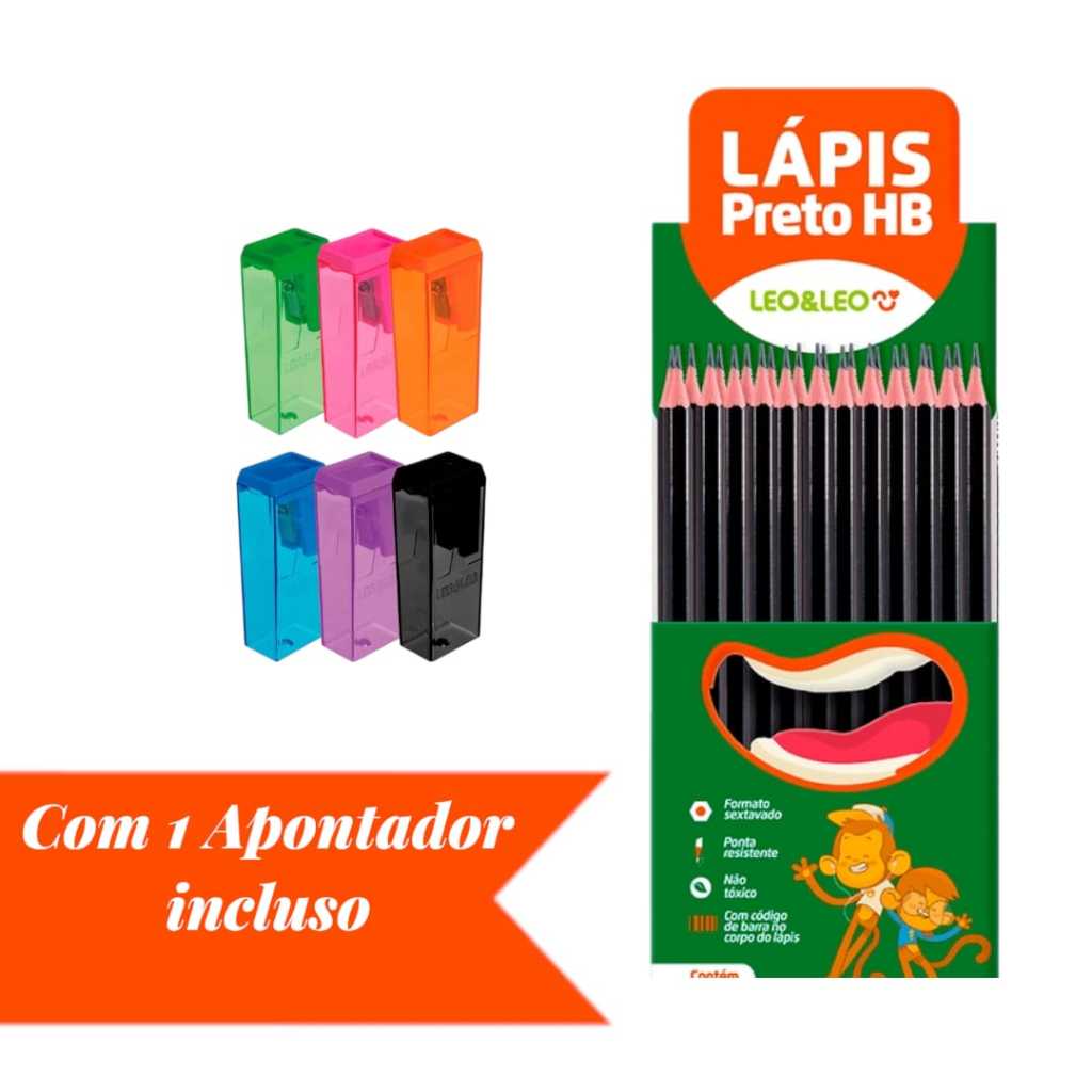 Kit 10/20/30/40/50/100 Lápis de Escrever Preto Escolar HB Gráfite
