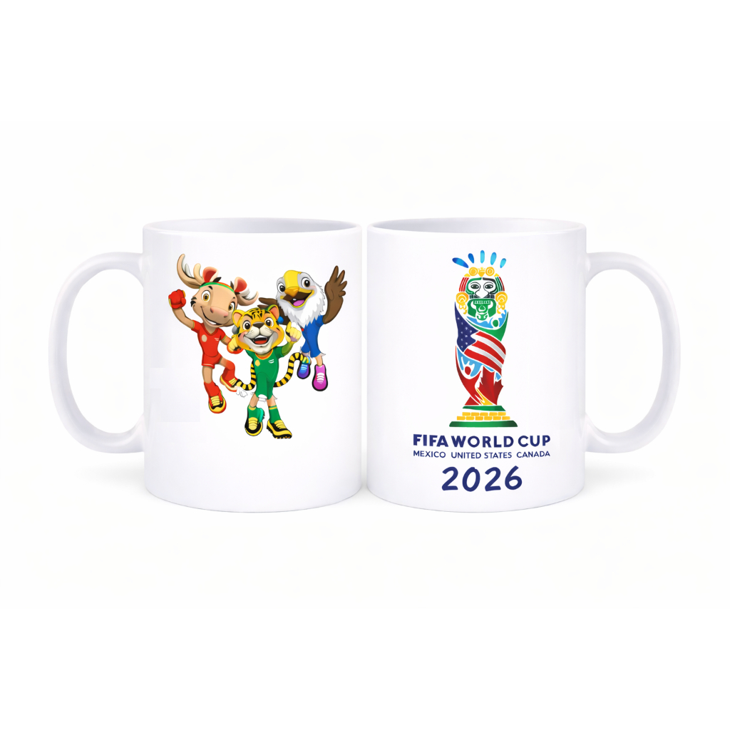 Caneca personalizada FIFA World Cup 2026 |Edição Especial Sublimática Copa do Mundo 26 | Presente motivador | Inspirador
