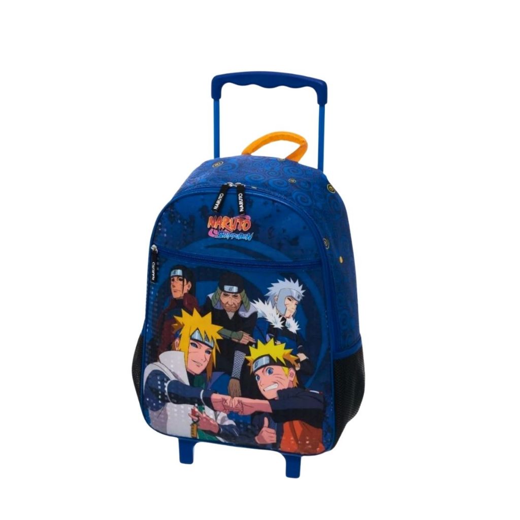 Mochila De Rodinha Escolar Infantil Naruto Shippuden Leaf