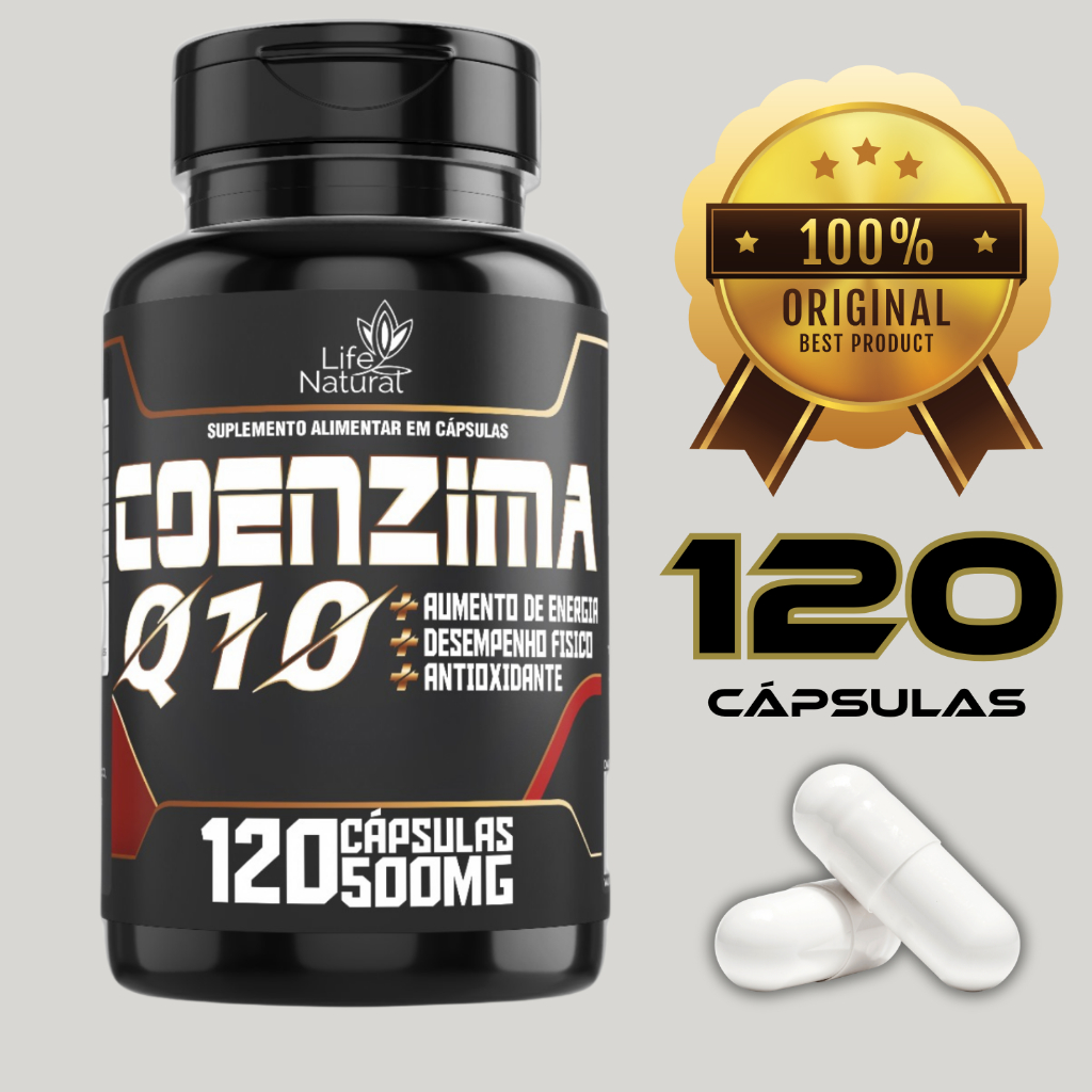 Coenzima Q10 100% Pura 500mg Antioxidante