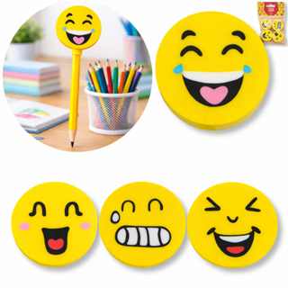 Borracha Escolar Ponteira Emojis Emotions Escolar Lembrancinhas Presentes Kit 04/08/12/16/20 em Oferta na Shopee