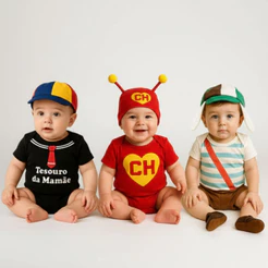 Body Bebê Mêsversário Temático Do Chaves Super Confortável