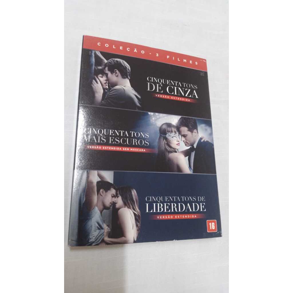DVD Triplo Com Luva Cinquenta Tons - Coleção - 3 Filmes ( 23781 )
