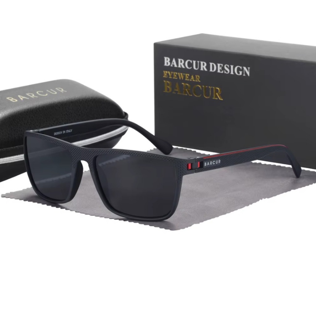 Óculos De Sol Barcur Polarizado TR90 Proteção Uv400 Viagem Pesca