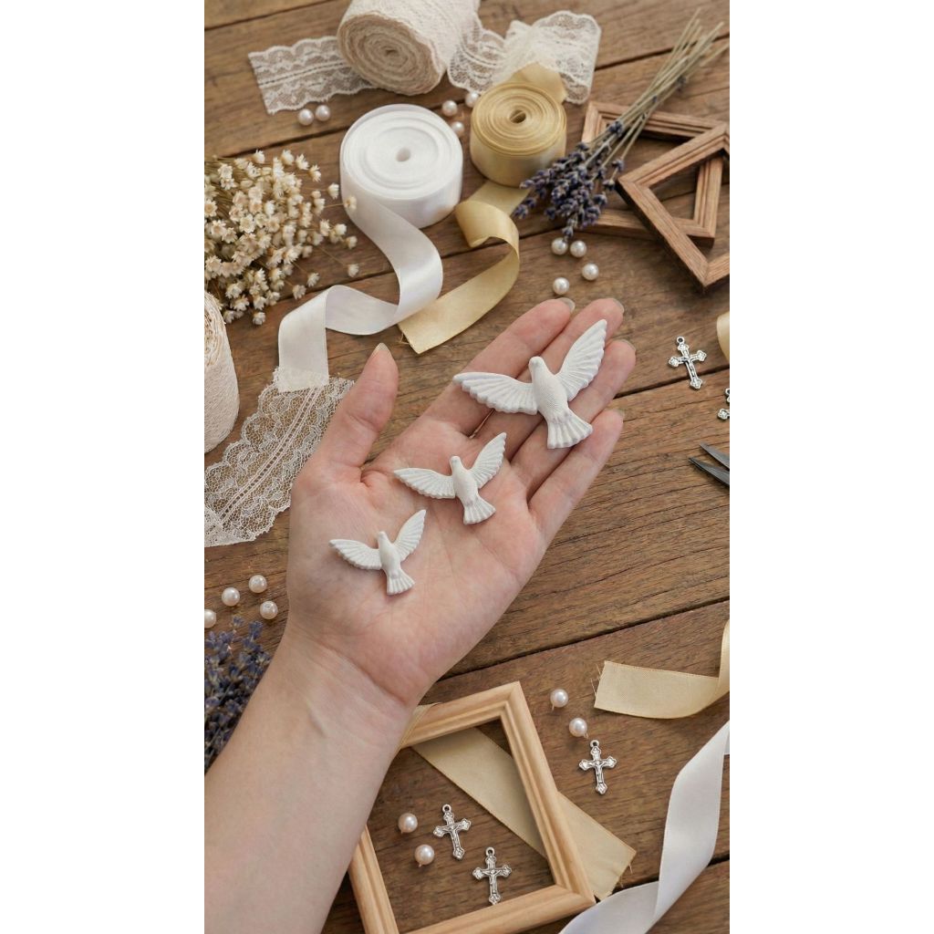 Kit 10, 20, 30, 50 aplique | Lembrancinha | Enfeite - Divino Espírito Santo 3D