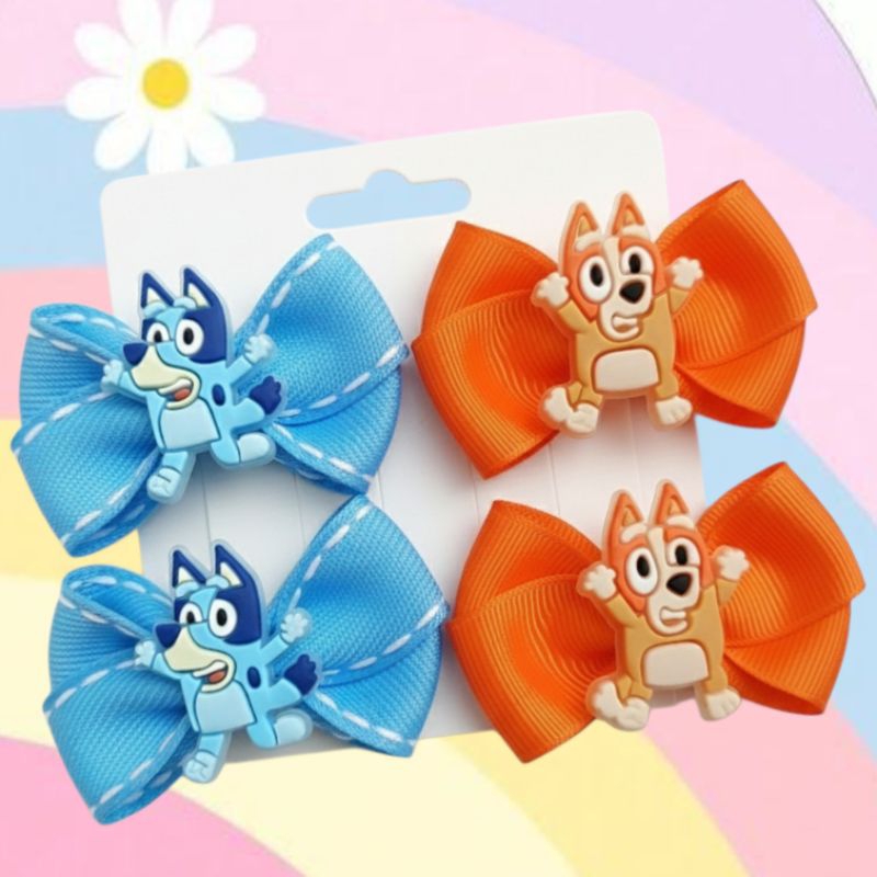 Par de Laços Bluey e Bingo em Oferta na Shopee