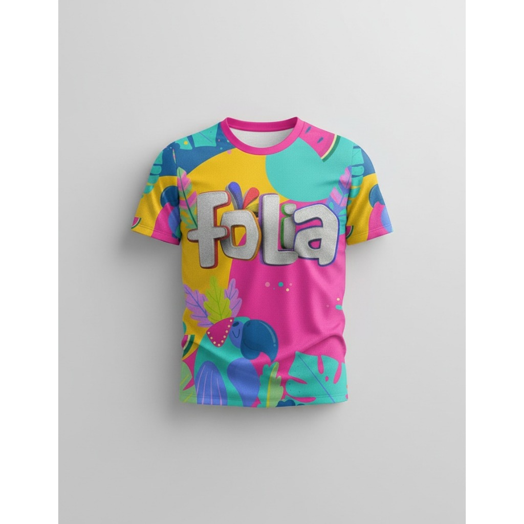 Camisa Camiseta Carnaval 2026 Festa Abada Folia Bahia Trio Elétrico Confete