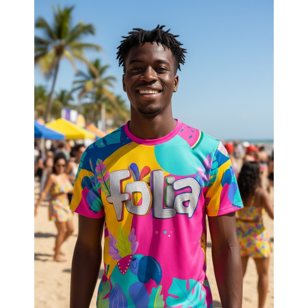 Camisa Camiseta Carnaval 2026 Folia Abadá Traje Festa Bahia Salvador Trio Confete Unissex