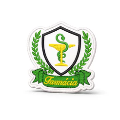 Patch Bordado Termocolante - Farmácia, Jaleco, Uniformes