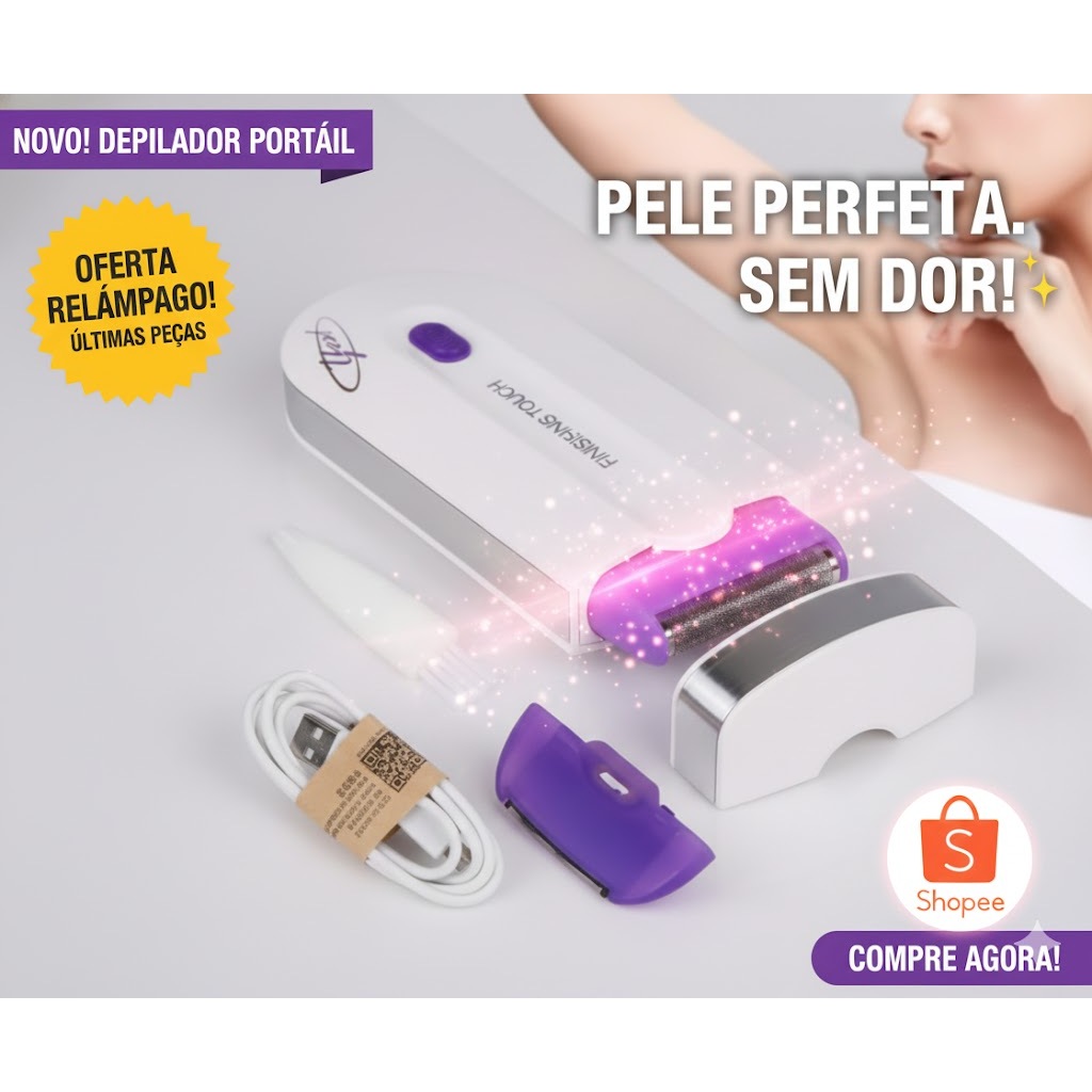 DEPILADOR PORTÁTIL UNISSEX A LASER KAPBOM RECARREGÁVEL KA2716