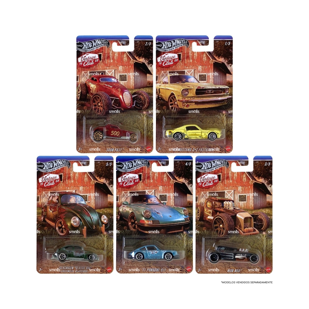 Hot Wheels Silver Series Vintage - À Escolha - Mattel