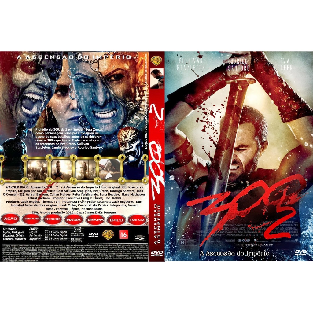 DvD 300 A Ascensão Do Império 2014 Sullivan Stapleton, Eva Green 7899154060803