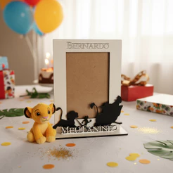Porta Retrato Rei Leão - Lembrancinha De Aniversário - Foto 10x15