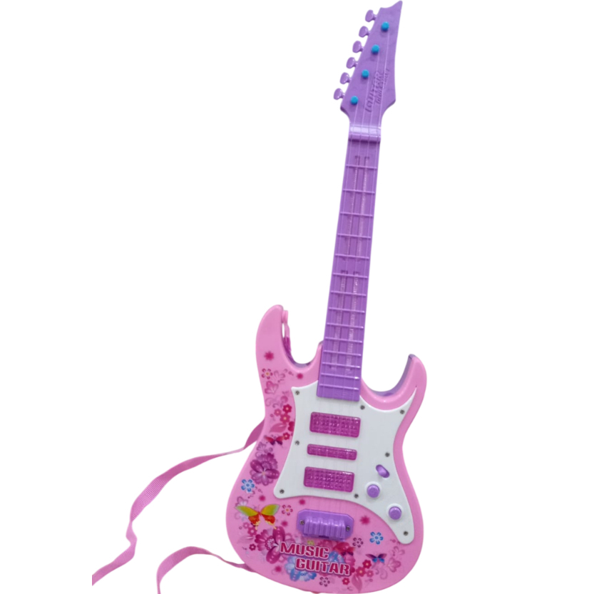 Guitarra Musical Infantil Rosa  Brinquedo Musical com Várias Músicas em Oferta na Shopee