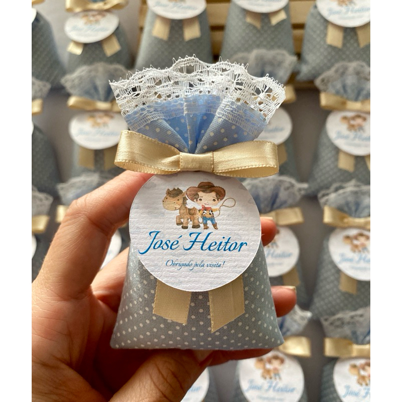Kit Sachê Perfumado Personalizado Lembrancinha Luxo com Nome | Aniversário Maternidade | Country Fazendinha | Exclusivo