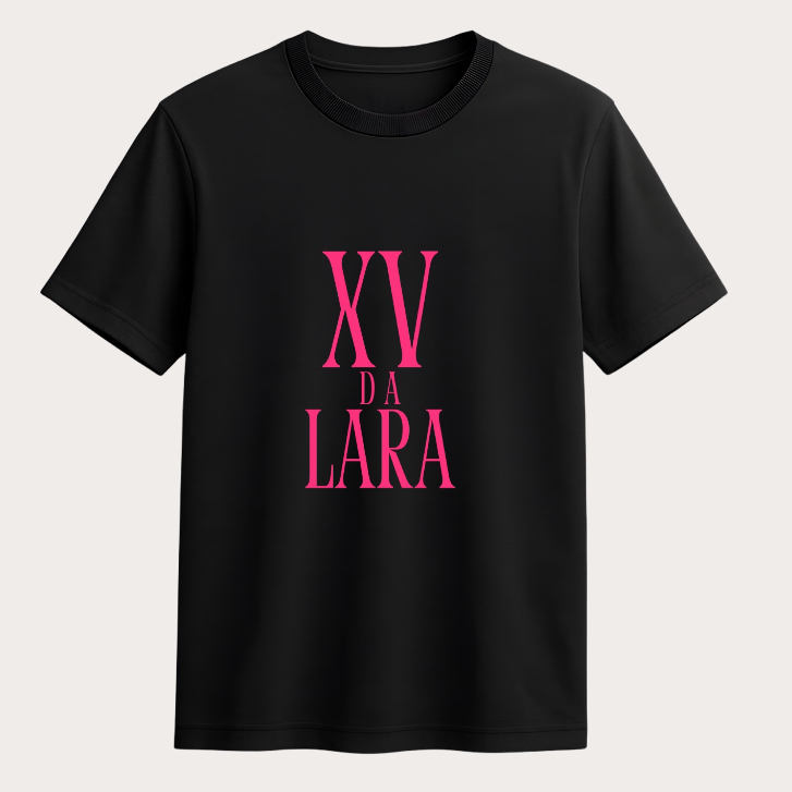 Camiseta Personalizada Aniversário de 15 Anos Básica Unissex Algodão em Oferta na Shopee