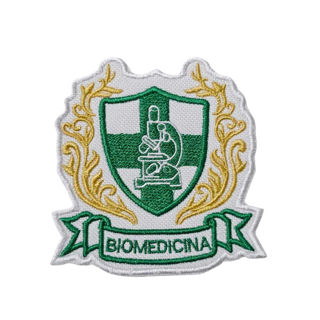 Patch Brasão Biomedicina (Bordado) Termocolante.