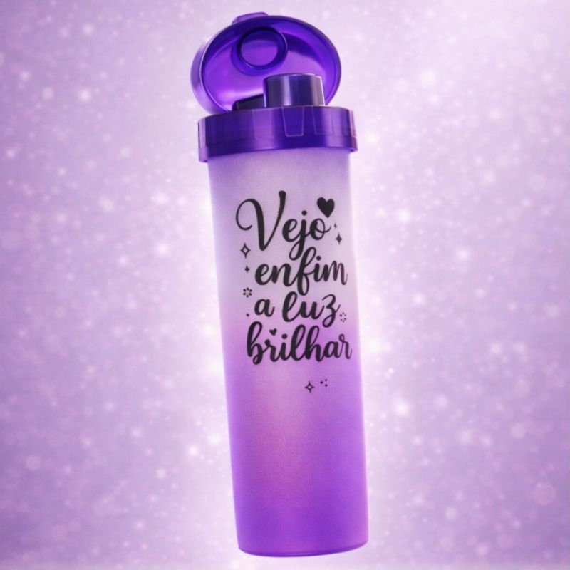 Garrafa Água Personalizado para Academia 480ml Vejo Enfim a Luz Brilhar Frash Princesa Rapunzel Delicada 2026