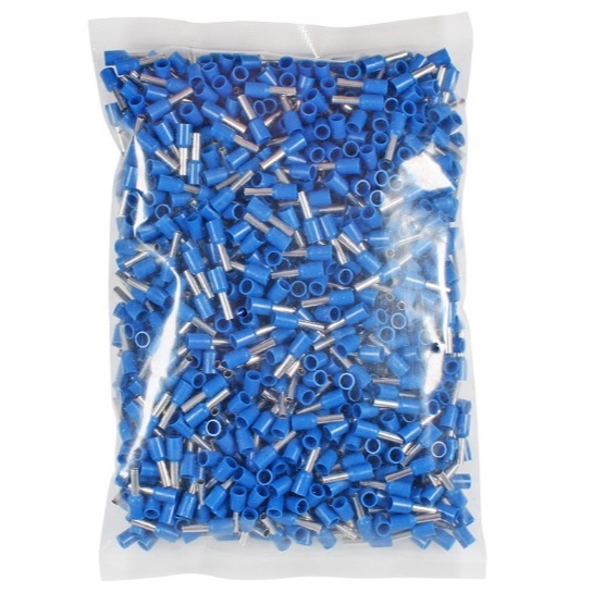 KIT Terminal Ilhós Tubular 2,5 mm² E2508 Isolado em Cobre Estanhado em Oferta na Shopee