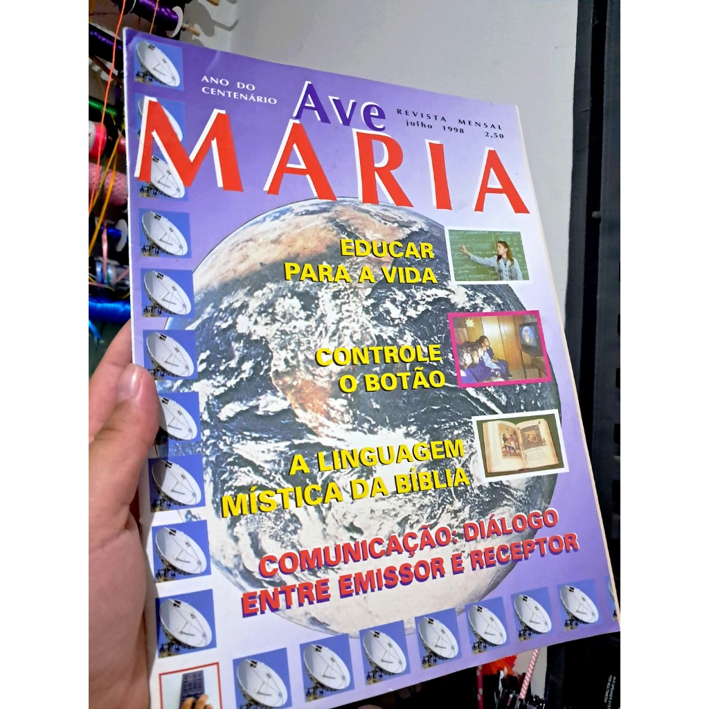 Revista Ave Maria-  Julho de 1998 - Revista Catolica - Revistas colecionaveis