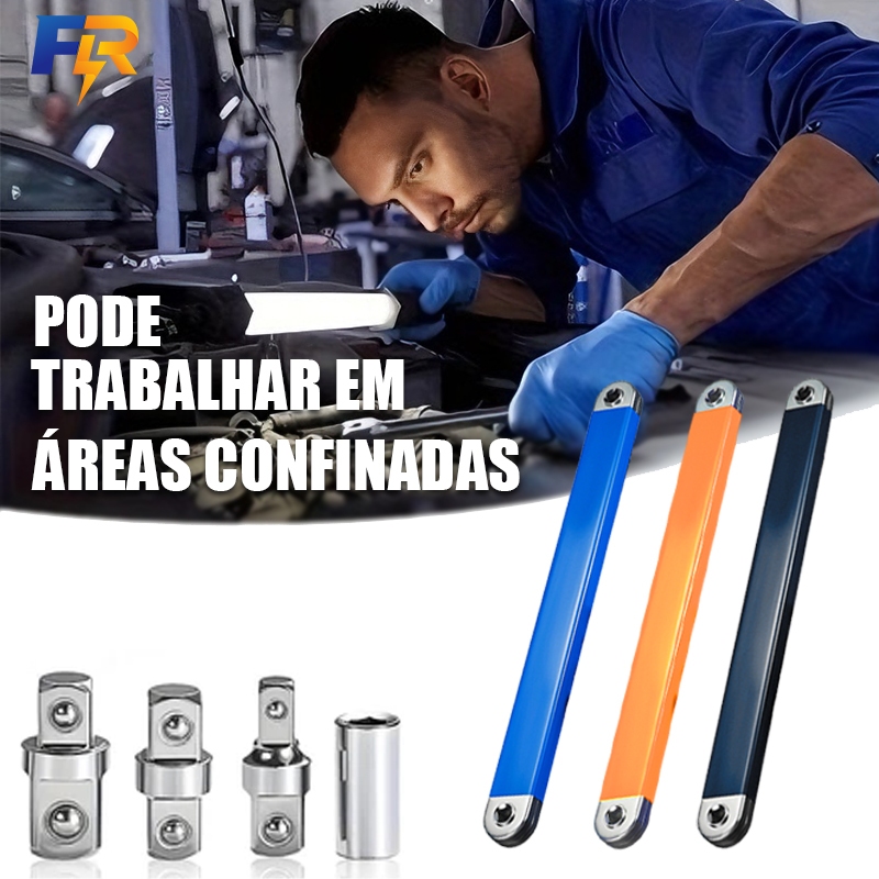 Extensor De Adaptador Chave De Extensão De Soquete De Chave De Fenda De Catraca Multifuncional Instalação De Usar