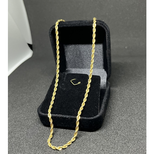 Colar americano dourado | masculino 50 cm