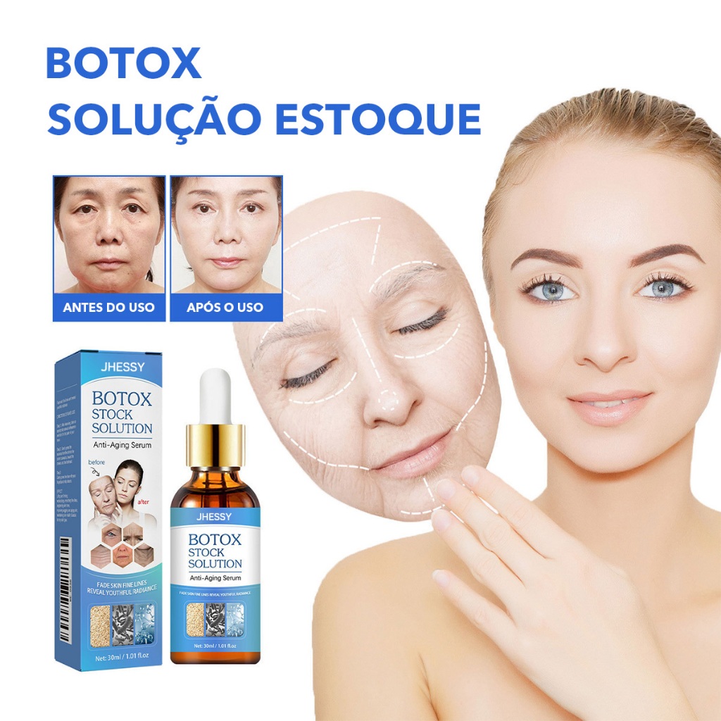 Botox Líquido original Retinol face Serum Firming Collagen Anti Envelhecimento Envelhecimentoemoliente e hidratante 30ml em Oferta na Shopee