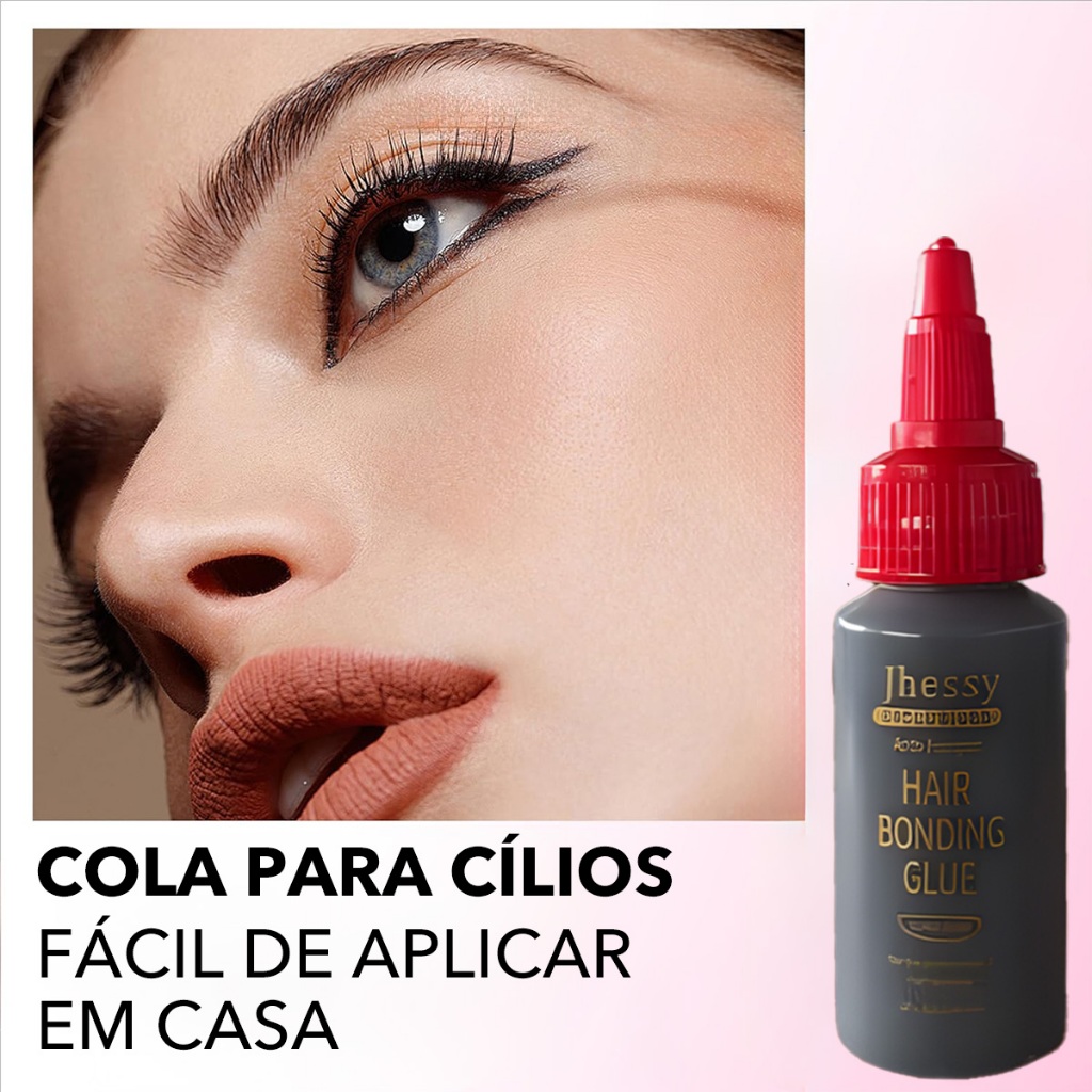 Cola de Cílios Profissional (Salão+Doméstico)  30ml | Curvos | Secagem Rápida | Antifúngico | Pronto Entregar em Oferta na Shopee
