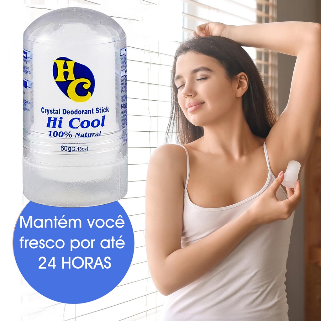Cristal Desodorante Natural Pedra 60g Pode Ser Usado Em Todo O Corpo Para Melhorar O Odor Corporal Antitranspirantes em Oferta na Shopee
