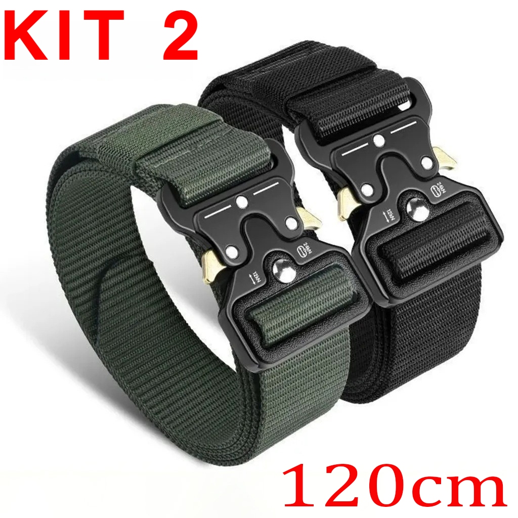 Moda Cinto Tático Largo Masculino: Nylon Durável, Fivela Liga de Zinco. Cinto Militar Largo Nylon Resistente,Engate Rápi em Oferta na Shopee
