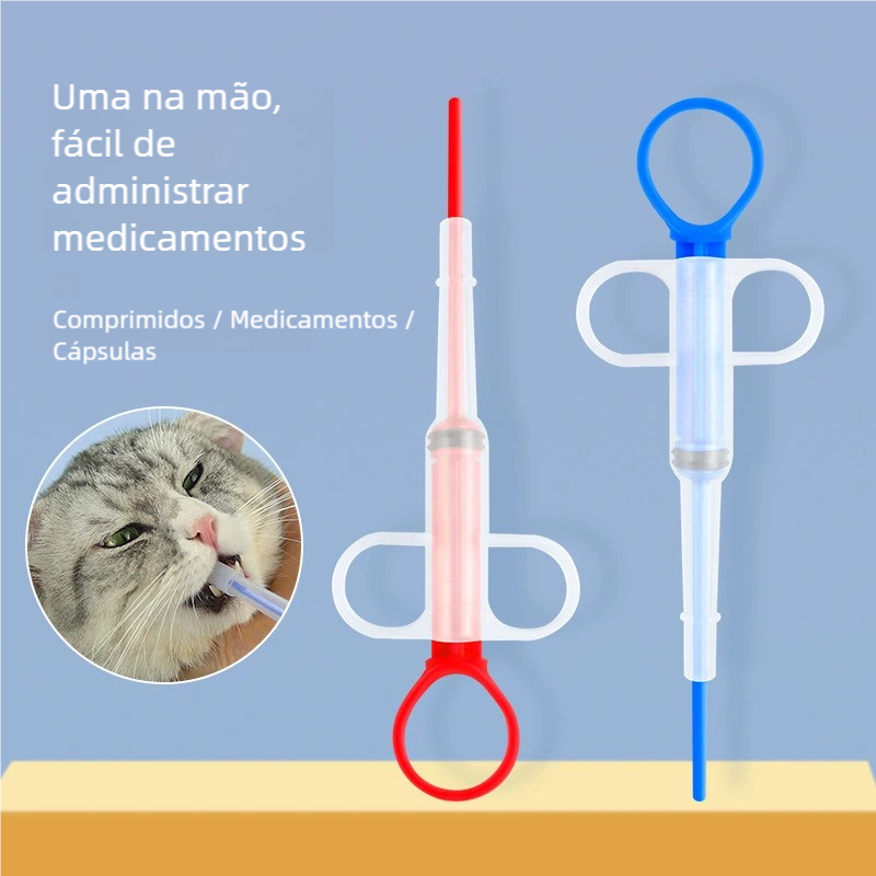 Aplicadora de Medicação Reutilizável – Seringa para Cachorro Gato Pet