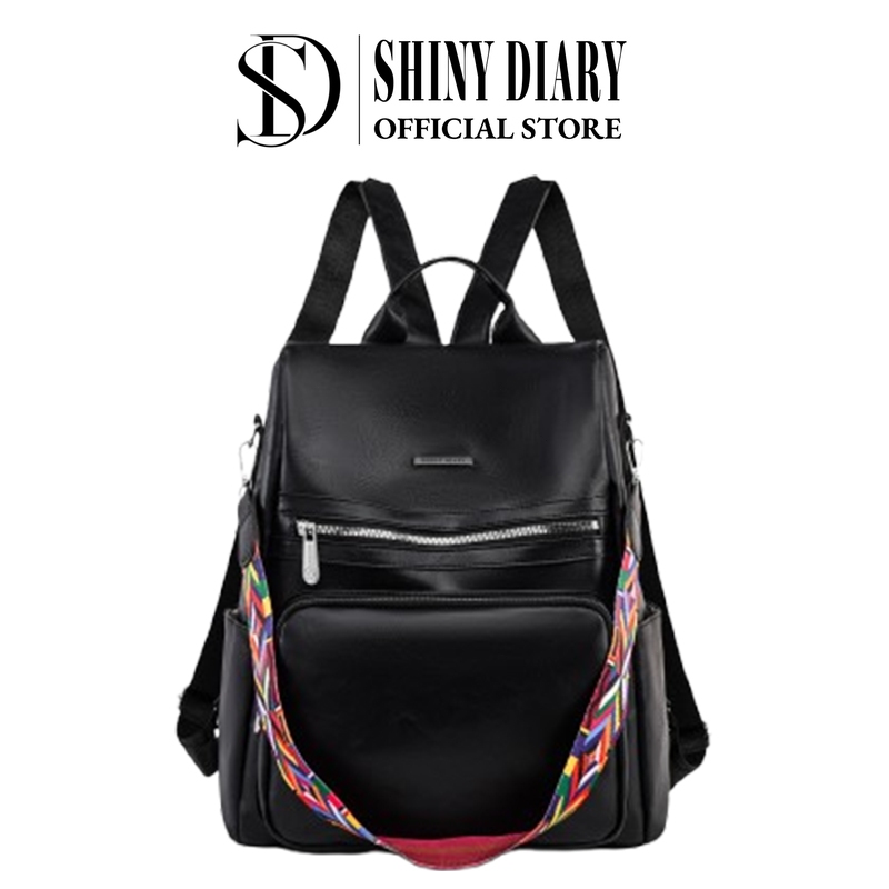 Imagem SHINYDIARY Mochila 2026 Bolsa Feminina GRANDE Escolar Trabalho Viagem Couro Sintéticos