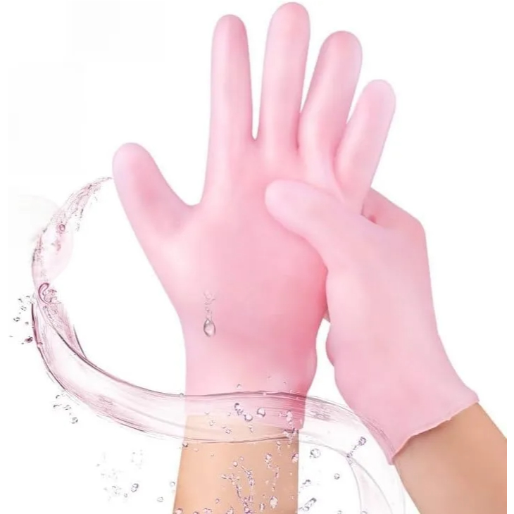 Luvas de Tratamento Intensivo - Gel de Silicone de Spa, Hidratação para Mãos